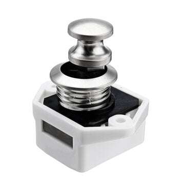 10Pcs Push Button Drawer Cupboard Door Catch Lock Caravan Rv Cabinet Latch Knobs