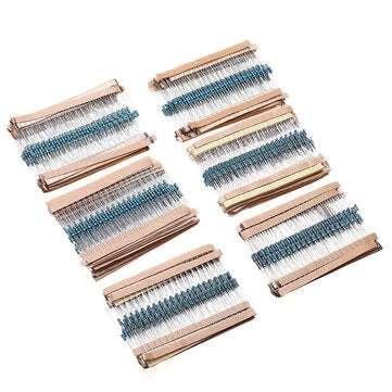 2880pcs 144 Resistance Value 1/4W Five-color Ring Resistance Metal Film Resistor Package 1% Precisio