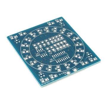 10pcs DIY SMD Component Soldering Practice Board Mini PCB Rotating LED Flash Kit