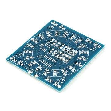 10pcs DIY SMD Component Soldering Practice Board Mini PCB Rotating LED Flash Kit