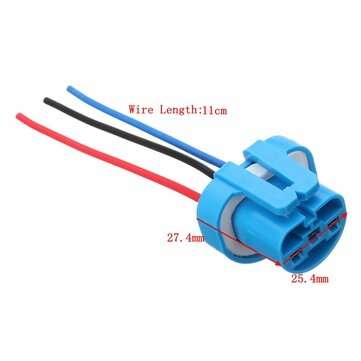 2pcs LED Bulb Lamp Light Wire Connector Plug Socket Holder 9007 9004 HB5