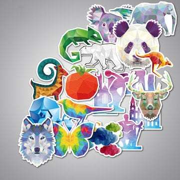 35Pcs Animal Car Stickers Mixed Funny Cartoon For Luggage Laptop Computers Bicycles Decor Motorcycle