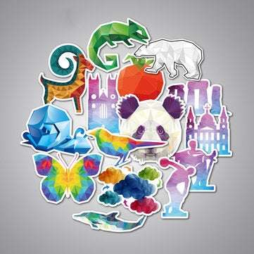 35Pcs Animal Car Stickers Mixed Funny Cartoon For Luggage Laptop Computers Bicycles Decor Motorcycle