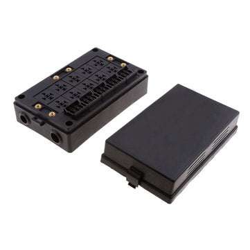 18-Way Fuse Relay Box Holder Block Circuit Protector Terminals Replacement Part for Automotive Marin
