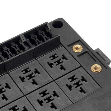 18-Way Fuse Relay Box Holder Block Circuit Protector Terminals Replacement Part for Automotive Marin
