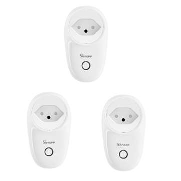 3Pcs SONOFF S26 10A AC90V-250V Smart WIFI Socket CH Wireless Plug Power Sockets Smart Home Switch Wo