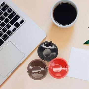 7Pcs/Set Colorful Refillable Coffee Capsule Cup Reusable Coffee Pods for Nescafe Dolce Gusto Brewer