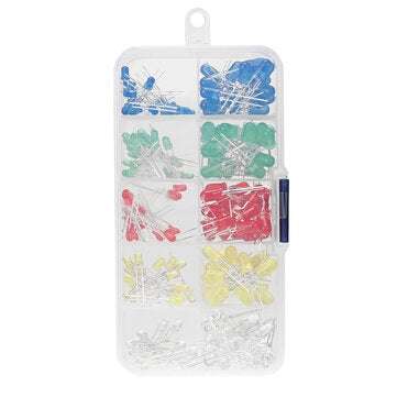 200Pcs F3 F5 3mm 5mm LED Light-emitting Diode 20 Per Color 5 Colors in Box