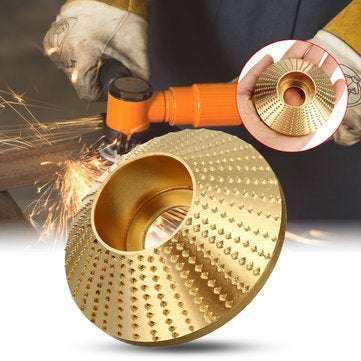 75x16mm 45 Degree Wood Grinding Wheel ID16mm Sanding Carving Disc for Angle Grinder (SIZE: 75MM)
