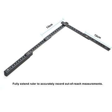 1M Slide Ten-Parts Folding Ruler Fold Up Rulers Versatile Inside Reading Carpenter Meter Measuring T