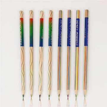 10pcs/set Rainbow Pencil Set Color Painting Pencil For Kid Graffiti Drawing Mat... (QUANTITY: 10PCS)