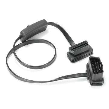 16 Pin OBD2 Male to Female with Switch Cord Extension Cable Adapter Connector