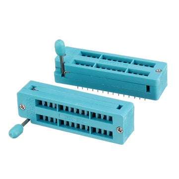 2pcs IC Lock Seat Zif Socket Test Universal zif Sockets 28Pin Narrow