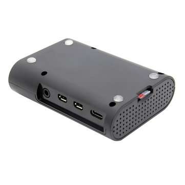 3pcs Black Protective ABS Case Support Cooling Fan for Raspberry Pi 4 Model B