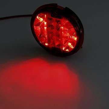 12V 24V Car Rear LED Tail Light Brake Stop Turn Signal Lamp Round Hamburger For Lorry Truck Car Van