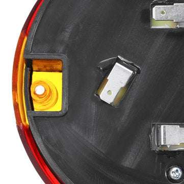 12V 24V Car Rear LED Tail Light Brake Stop Turn Signal Lamp Round Hamburger For Lorry Truck Car Van