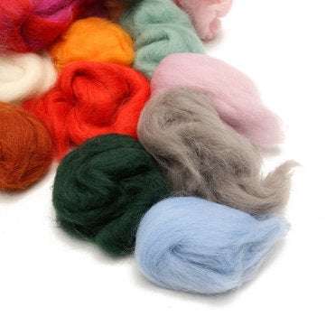 36 Colors Retro Merino Wool Fibre Roving Sewing Kit for Needle Felting