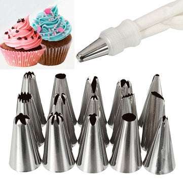 16 Pcs Set Russian Piping Tips Multi-shape Icing Npzzles Cake Decoration Top Baking Accessories