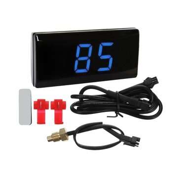 12V-24V Water Temperature Gauge Digital LED with Sensor Universial for Car Motorcycle (COLOR: BLUE)