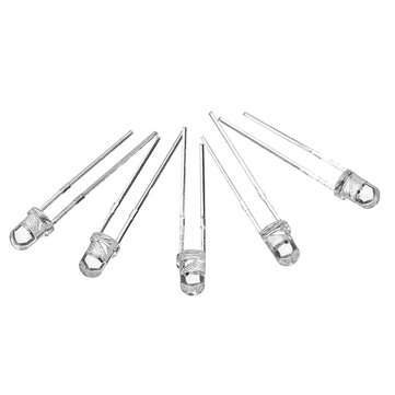 300Pcs F5 5mm Slow Flash RGB Rainbow Multi Color Light Emitting Diode Round LED Full Color