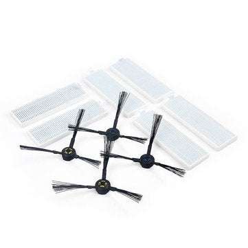 4*Side Brushs 6*Filters Robot Vacuum Replacement Kits for ilife A7/A9S Vacuum Cleaner