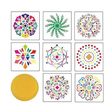 35PCS Pottery Mandala Dotting Tool Set Rock Stone Dot Art Painting Paint Stencil Tools Kit