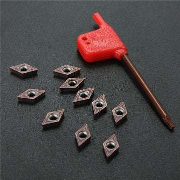 10pcs DCMT0702 EM YBC205 Carbide Inserts for SDJCR1010H07 Turning Tool Holder