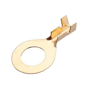 250pcs Ring Type Gold Terminals Golden Brass Non-insulated Crimp Terminals Connectors 3.2mm-10.2mm C