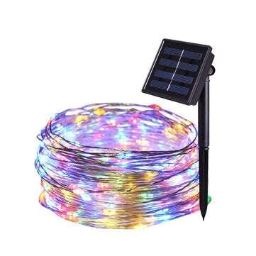 22M 200LED Solar String Fairy Light Warm White/White/Colorful/Pink/... (LIGHT COLOR: COLOURFULLIGHT)