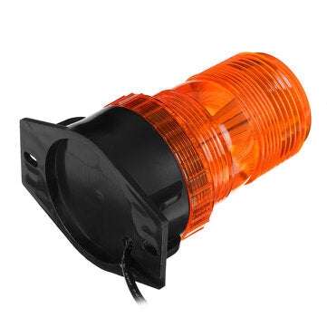 12V-24V 30 LED 5730 Rotating Flashing Amber Beacon Flexible Tractor Warning Light For ATV Boat Truck