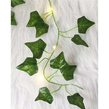 1X 2M Artificial Plants Led String Light Creeper Green Leaf Ivy Vine For Home Wedding Decor Lamp DIY