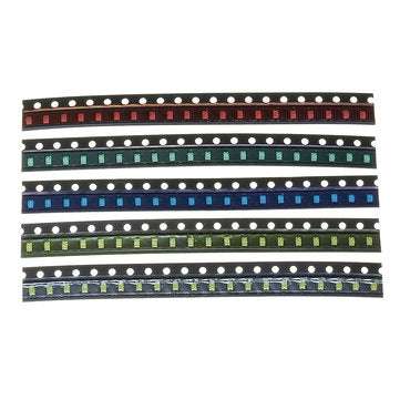 300Pcs 5 Colors 60 Each 0805 LED Diode Assortment SMD LED Diode Kit Green/RED/White/Blue/Yellow