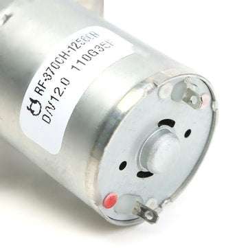3Pcs 12V 2RPM Reversible High Torque Turbo Worm JGY370 Geared DC Motor