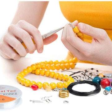 1047PCS Set DIY Handmade Necklace Bracelet Earrings Set Jewelry Making Kit
