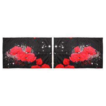 3D Printed Bedding Sets Bedclothes Red Rose Bed Sheet Cover With 2 Pillowcases