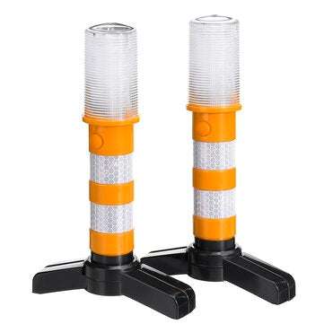 2PCS LED Car Emergency Warning Light Roadside Flash Flares Beacon Safety Strobe ... (COLOR.: ORANGE)