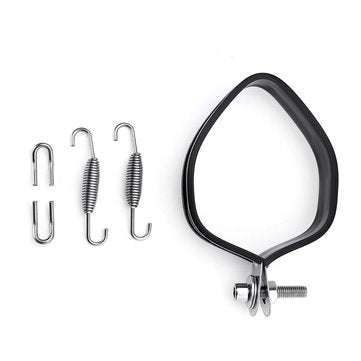 38mm-51mm Stainless Steel+Carbon Fiber Motorcycle Exhaust Muffler with Install Kit