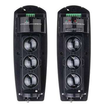 250M Alarm Triple Beam Photoelectric Infrared LED Detector Home Garden Security System Transmiter +