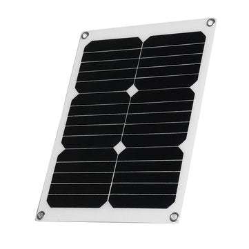 15W Monocrystalline Solar Panel Dual USB Output Solar Powered Panel With Charger Battery clip