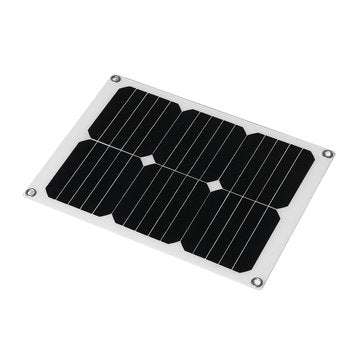 15W Monocrystalline Solar Panel Dual USB Output Solar Powered Panel With Charger Battery clip