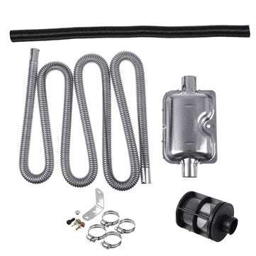 250cm Stainless Steel Silencer Car Exhaust Intake Pipe Car Diesel Parking Heatere Pipe For Air Diese