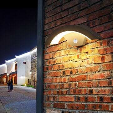 15W LED Outdoor Light Wall Lamp House Lighting with Motion Detector Anthracite