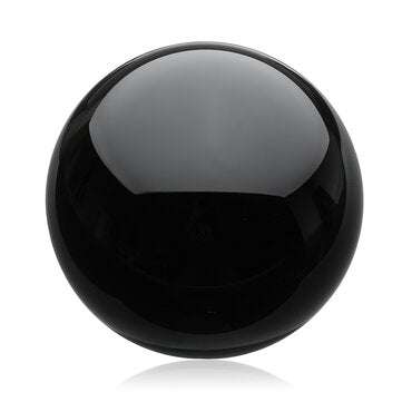 100MM Black Natural Obsidian Sphere Large Crystal Ball Healing Stone with Stand Base Office Decorati
