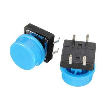 100Pcs Tactile Push Button Switch Momentary Tact Caps
