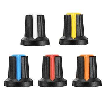 30pcs WH148 Potentiometer Knob 15X17mm 6mm Shaft Hole AG2 Yellow Orange Blue White Red Power Amplifi