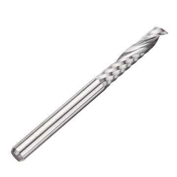 10pcs 3.175mm Single Flute End Mill Cutter Carbide CNC Router Bit Milling Cutter