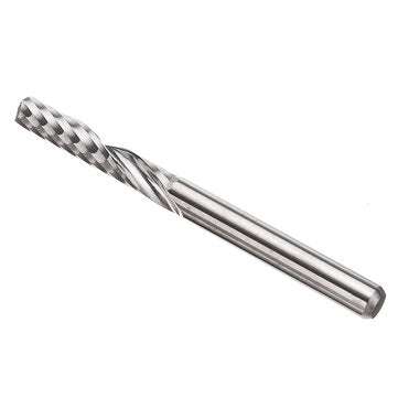 10pcs 3.175mm Single Flute End Mill Cutter Carbide CNC Router Bit Milling Cutter