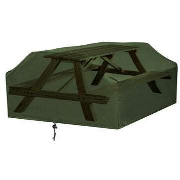 6/8 Seater Waterproof Table Cover Outdoor Square Tablecloth Tear-Res... (TABLE CLOTH SIZE: 8SEATERS)