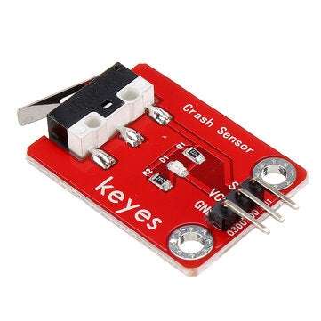 3Pcs Keyes Brick Collision Sensor (pad hole) with Pin Header Module