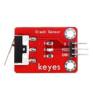 3Pcs Keyes Brick Collision Sensor (pad hole) with Pin Header Module